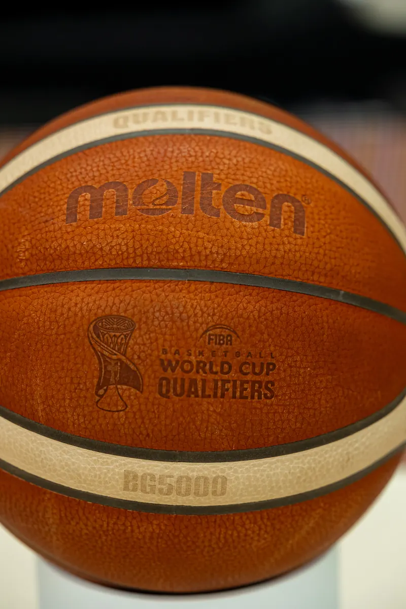Molten game ball with the FIBA World Cup Qualifiers mark