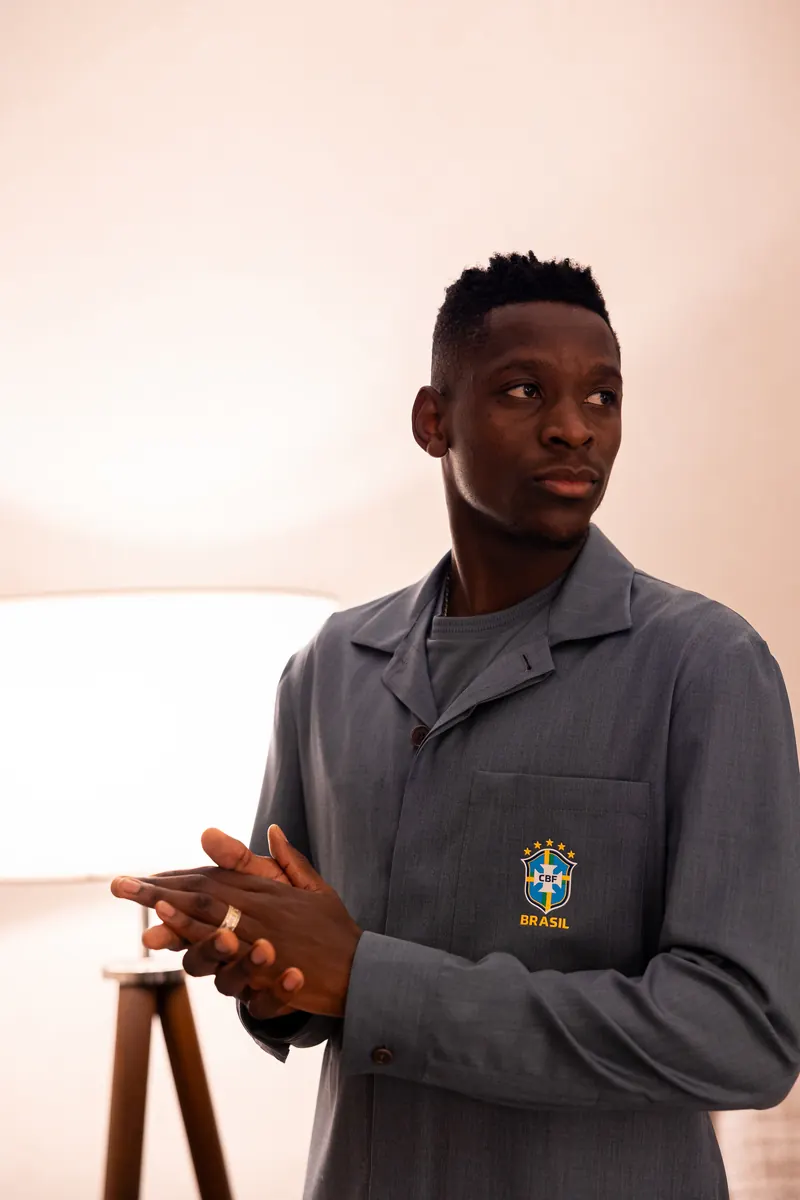 Brazil player in the finished CBF jacket